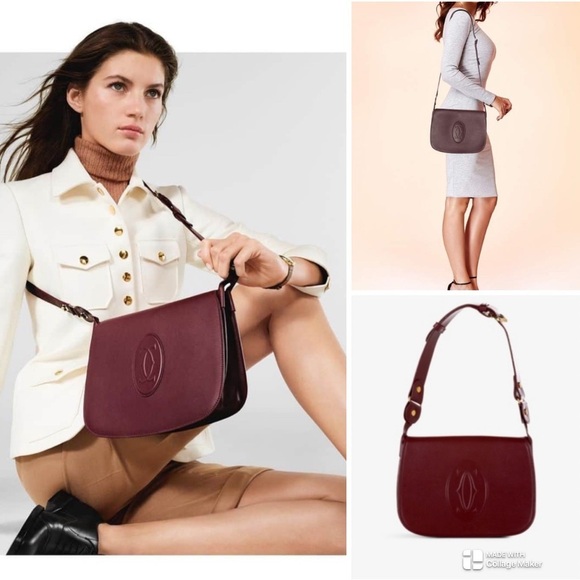 Must De Cartier shoulder bag in Bordeaux - Picture 1 of 16